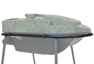 Support Bateau Bait Boat Pod Basic Inox Noir pour Anatec Pac Boat - description 02