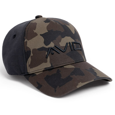Casquette Avid Carp Distortion Dark-Kamo Hybrid Cap - description 01