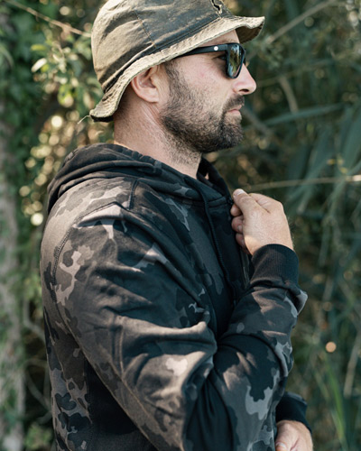Sweat Zippé Korda Hoodie Black Kamo - description 03