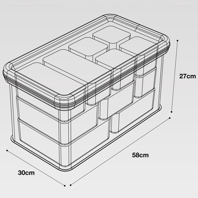 Sac Etanche Nash Subterfuge Waterbox Carryall Large 47L - description 05