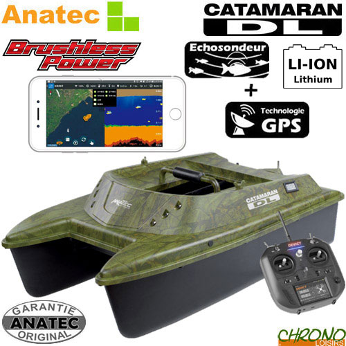 anatec catamaran avec echosondeur