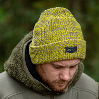 Bonnet Avid Carp Marl Knit Yellow - description 01