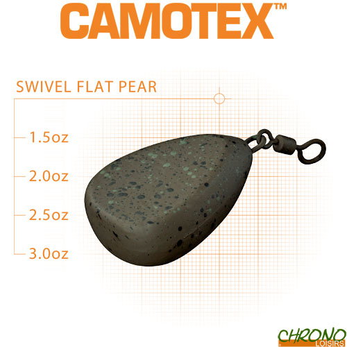 PLOMBS EDGES FLAT PEAR INLINE 100gr - Plombs (7707690