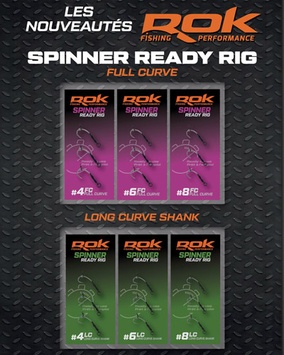 Hameçon Rok Spinner-Rig Long Curve (par 3) - description 02