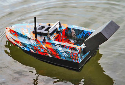 Bateau Amorceur CCarp Flash Boat Blue & Orange (Occasion) - description 01