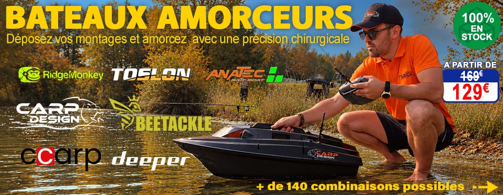 Nouvel arrivage Bateaux Amorceurs Carp Design